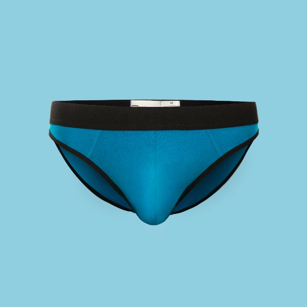 Quần lót nam Hunk Bikini hở sườn màu xanh ngọc