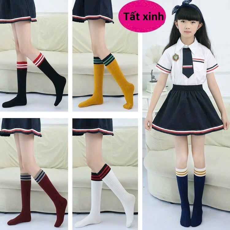 Combo 5 đôi tất mặc váy siêu xinh cho bé, phong cách Hàn Quốc sành điệu