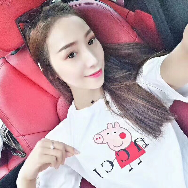 Áo thun NỮ in hình chú heo con siêu dễ thương phong cách Hàn Quốc