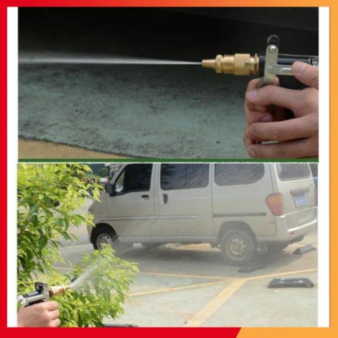 Bộ dây và vòi xịt rửa xe tưới cây tăng áp 3-5m 206817