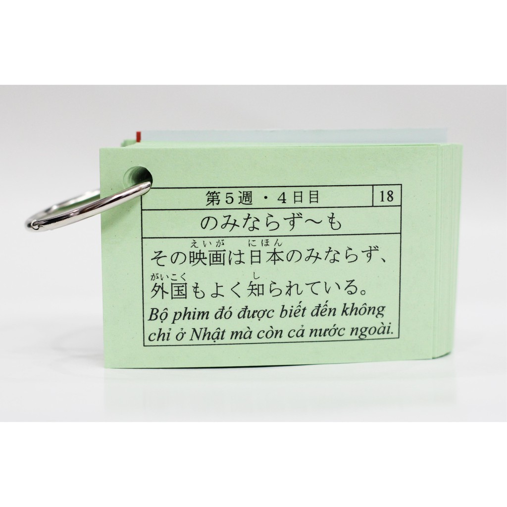 Flashcard Thẻ học tiếng Nhật JLPT N2 (Từ vựng, ngữ pháp, Hán tự)