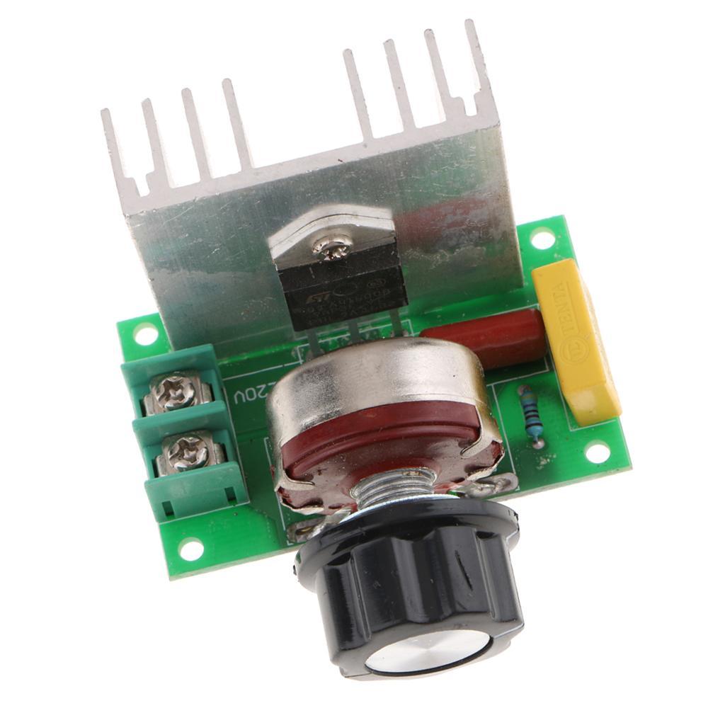High Power 4000W SCR Voltage Regulator Dimmers Speed Controller Thermostat