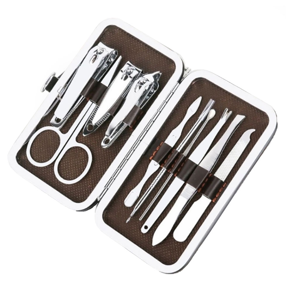 Bộ làm móng 10 món - bấm, cắt móng tay, lấy ráy tai Nail Clipper thép không gỉ