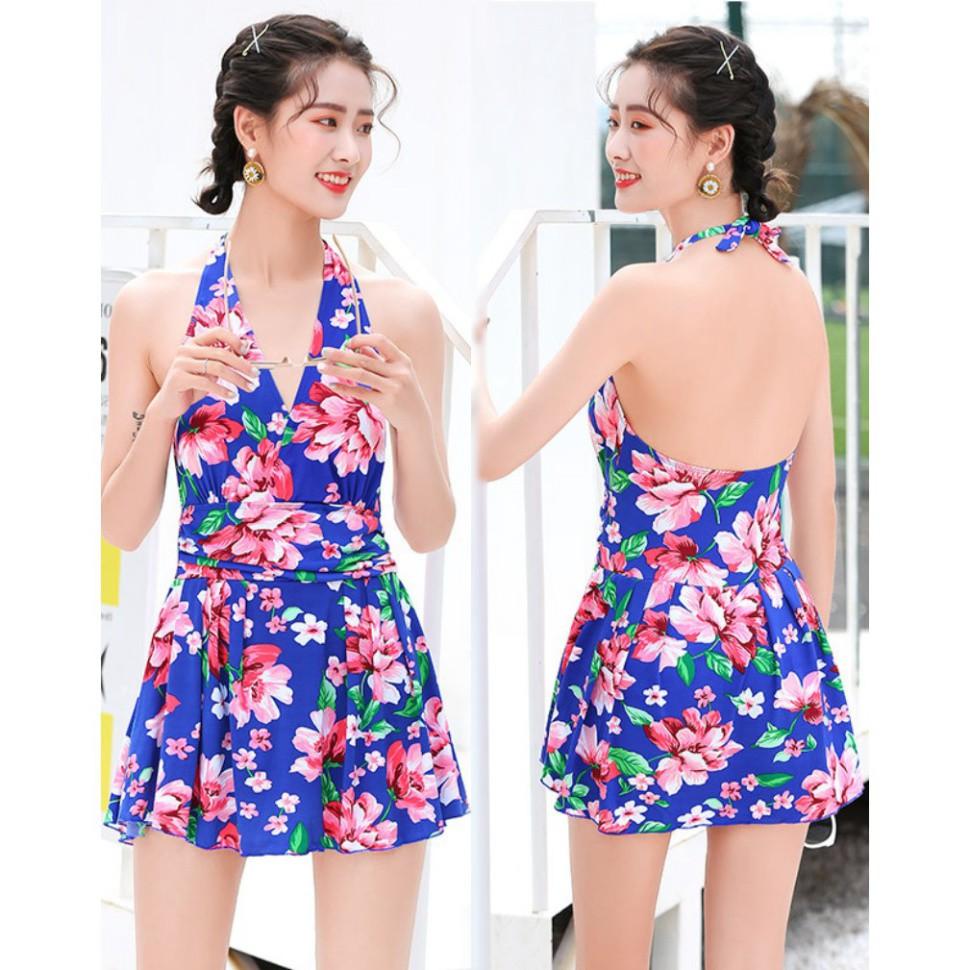 Đồ Bơi Một Mảnh Dạng Váy Hoa Xinh AT127 Shop Mây Bikini Áo Tắm