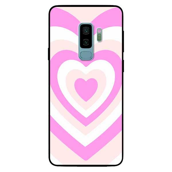 Ốp lưng dành cho Samsung Galaxy S9 Plus / S10 Plus - Tim Cầu Vồng Trắng Hồng