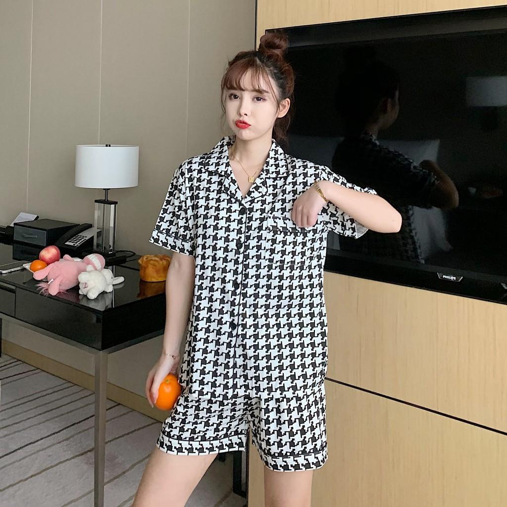 Đồ Bộ Pijama Cộc Mặc Nhà, Bộ Ngủ Cộc Nhiều Màu Xinh Xắn Nhẹ Nhàng CCCP10