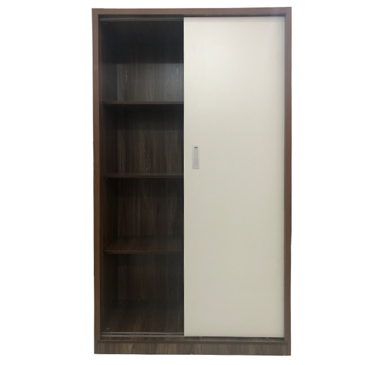 Tủ quần áo gỗ MDF Tundo cửa lùa cánh trắng 120 x 55 x 200cm