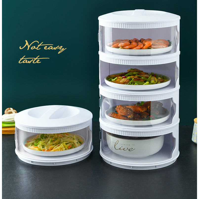 Lồng bàn đậy thức ăn tiện dụng có thể lắp thành tầng