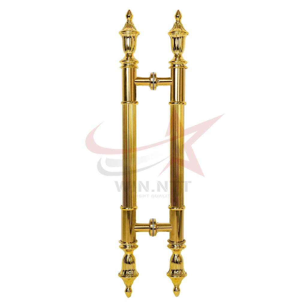 Tay Nắm Cửa Kính Cường Lực, Cửa Nhôm - Tay Nắm Cửa Kính Ấm Vàng