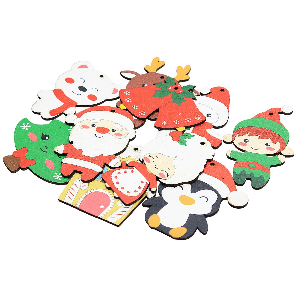 Dây Hình Gỗ Trang Trí Giáng Sinh - Bách Mộc - Set 3