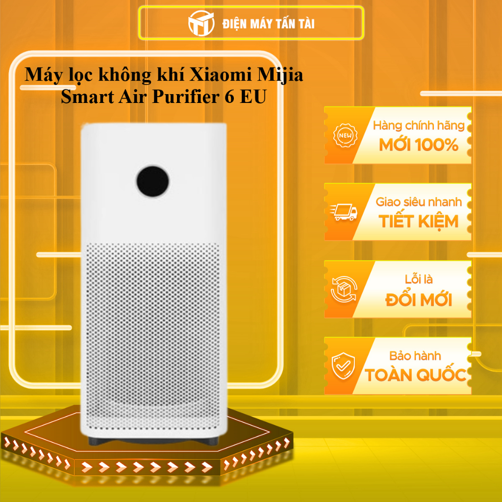 6 EU - Máy lọc không khí Xiaomi Mijia Smart Air Purifier 6 EU - HÀNG CHÍNH HÃNG - GIAO HCM