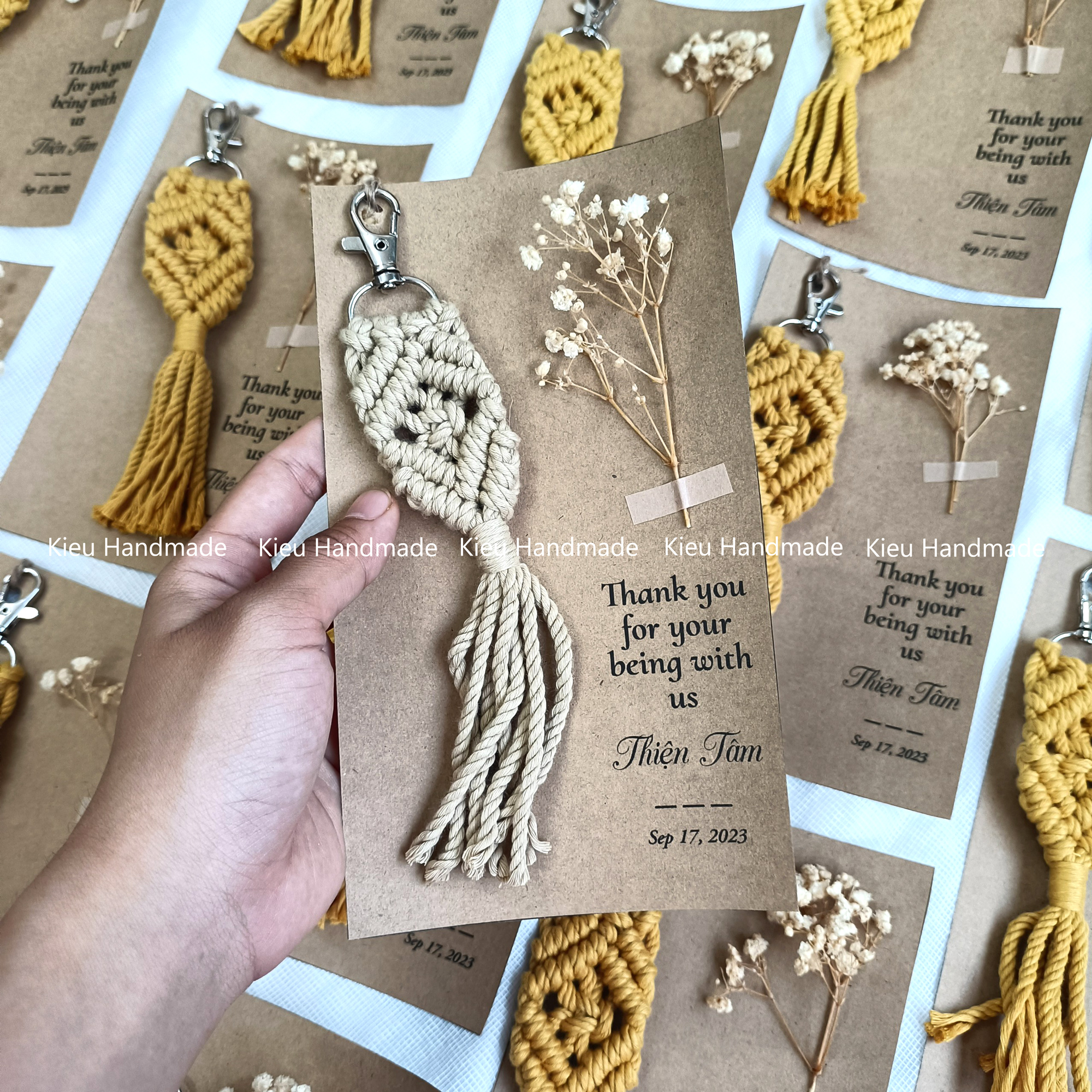 Móc khoá macrame, Quà tặng lưu niệm, quà đáp lễ trong các bữa tiệc cưới, tiệc độc thân, tiệc show giới tính
