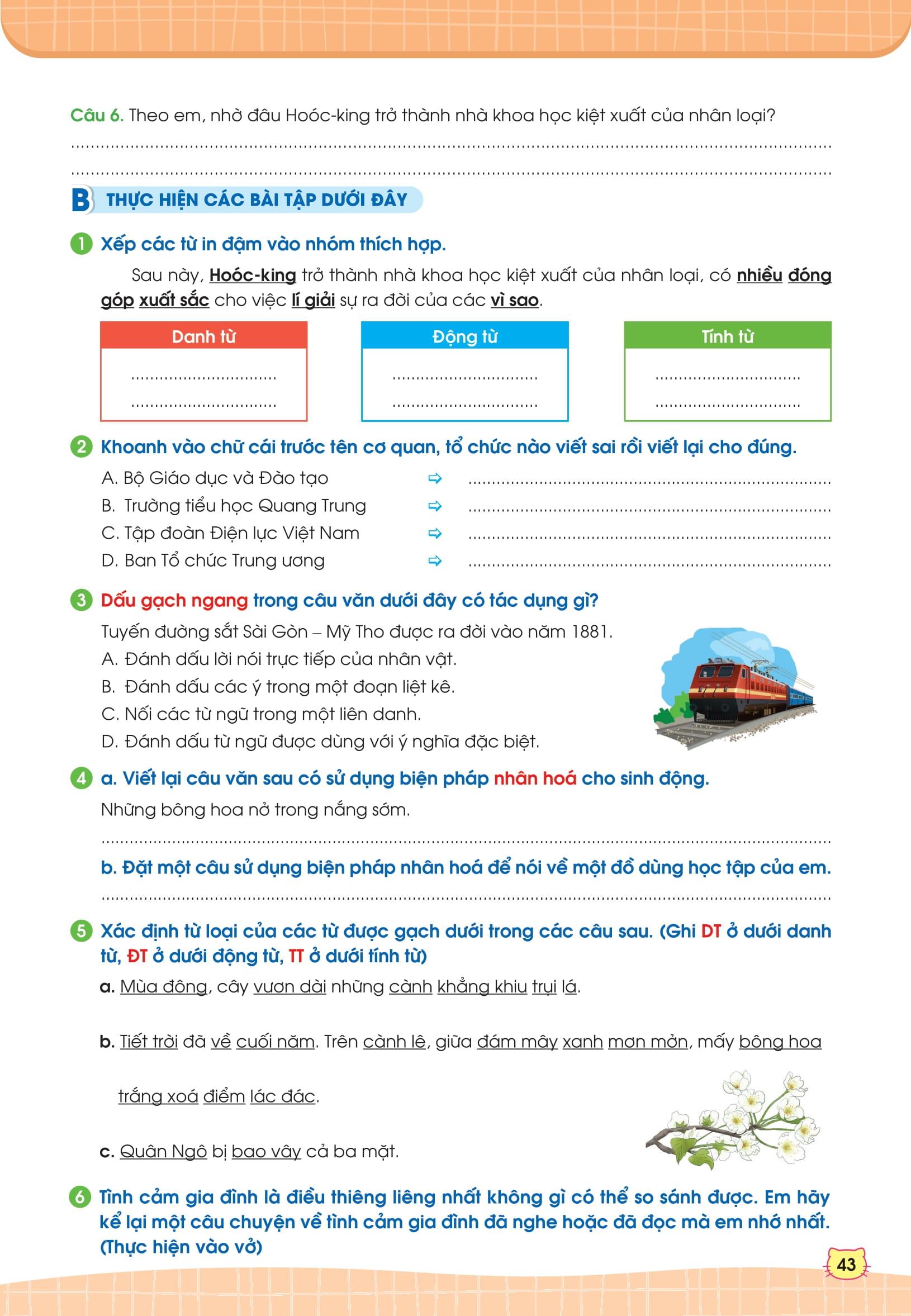 Phiếu Bài Tập Cuối Tuần Tiếng Việt 4