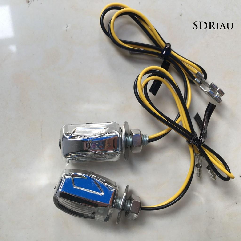 Set 4 Đèn Led Tín Hiệu Mini 12v Dành Cho Xe Mô Tô / Xe Hơi Tiện Dụng