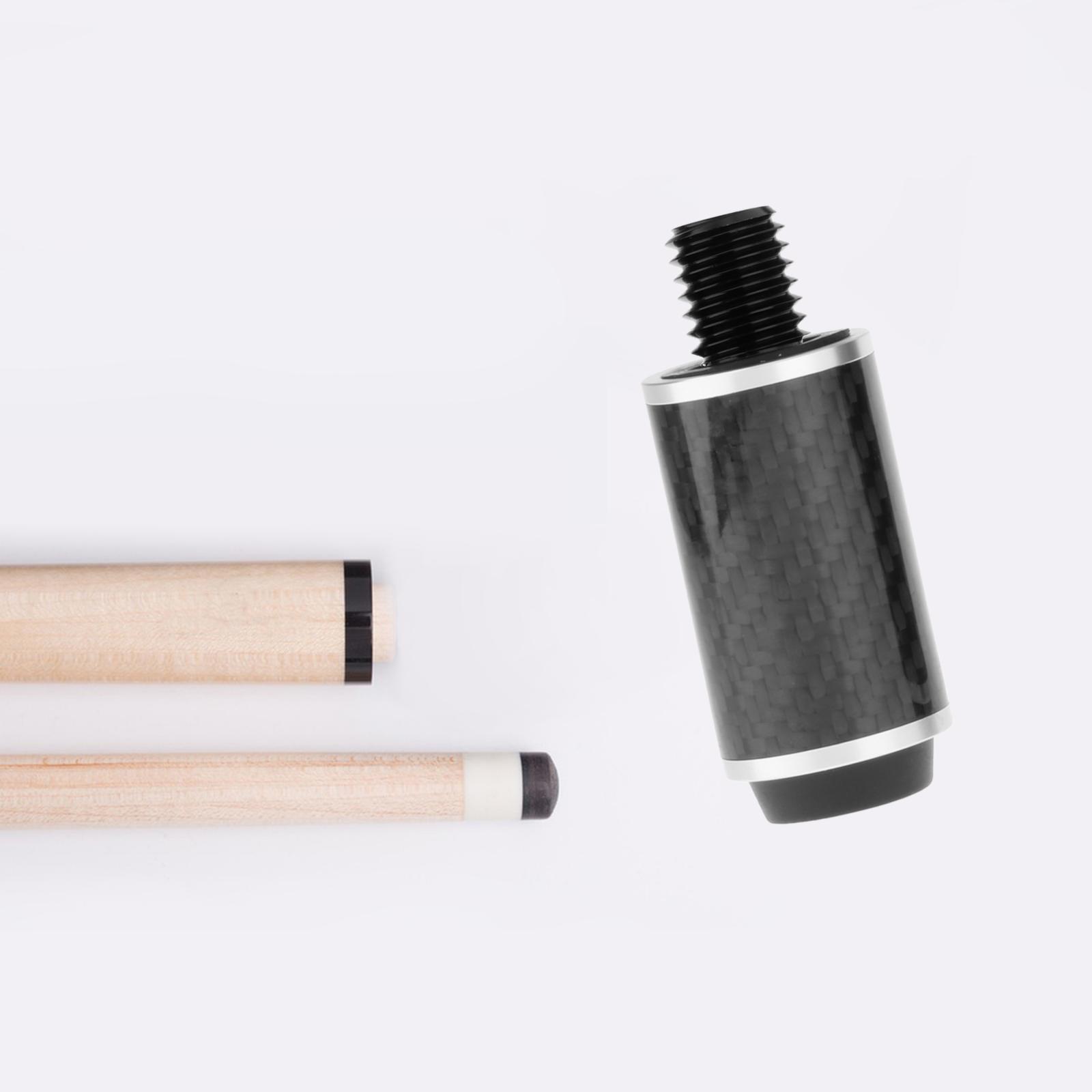 Billiards Pool Cue Extension Cue  End Lengthener Billiards Accessories Attachment with Back Cap for Games Beginners Billiard Cues Practice