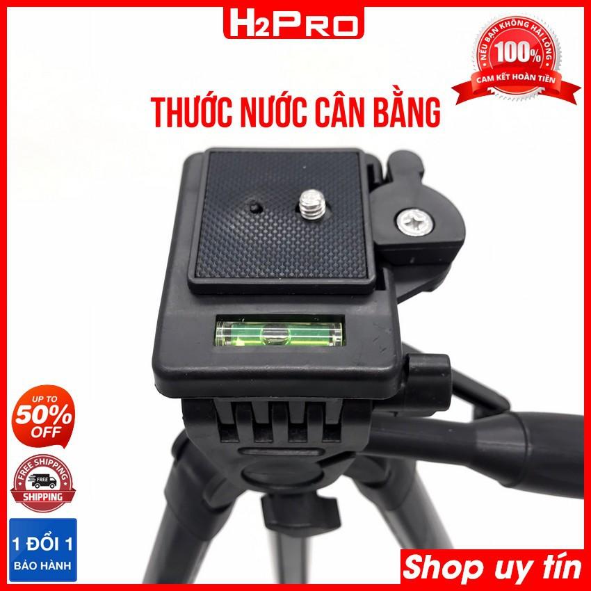 Giá đỡ điện thoại 3 chân Tripod 3388 H2Pro đa năng, giá đỡ 3 chân cho điện thoại có điều khiển từ xa, cao 1.4m