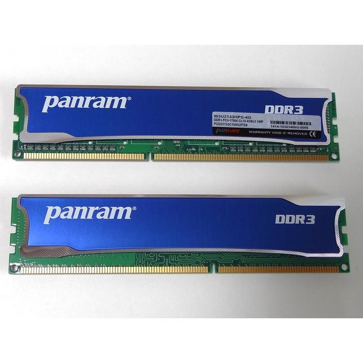 PANRAM DDR3 4GB 1600 tản nhiệt nhôm xanh chuyên game