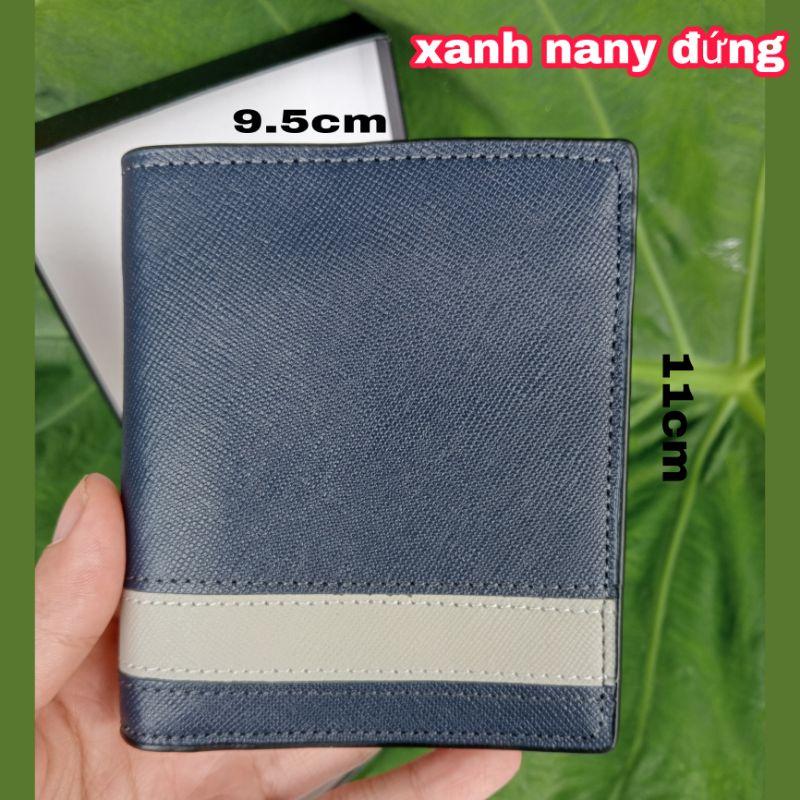 Ví Nam Cầm Tay Mini Nhỏ Gọn Da Bò Cosmos Saffiano Cao Cấp. Bóp Nam Da Bò