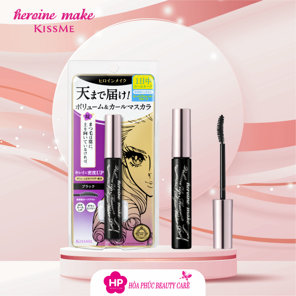 Mascara Chuốt Mi Dày Rậm Lông Mi, Không Lem Trôi Kissme Volum Super WP (6g)