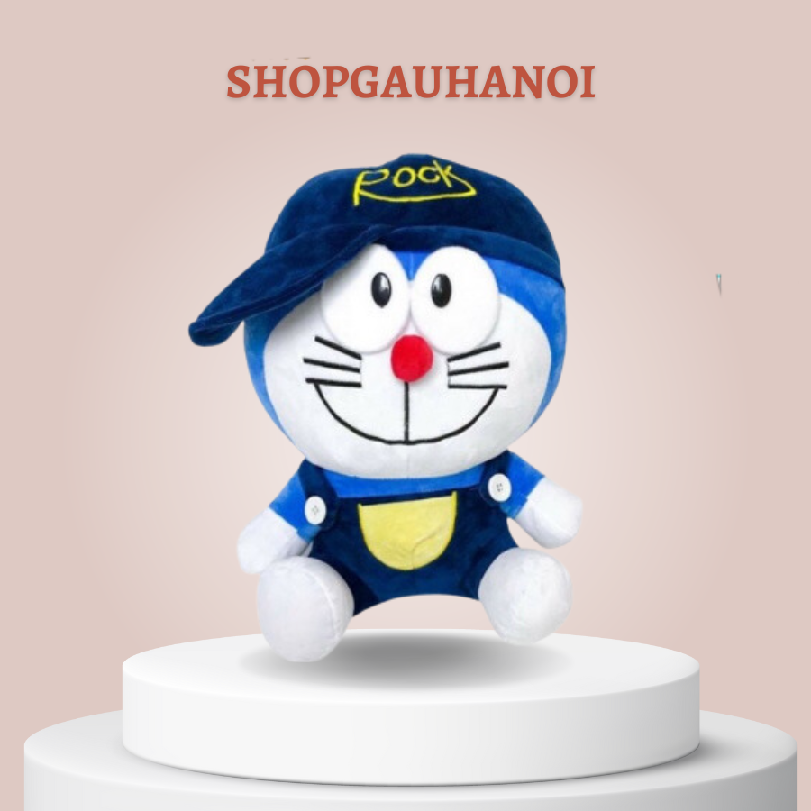 Gấu bông doraemon rock size 70cm - 110cm hàng Việt Nam chất lượng cao