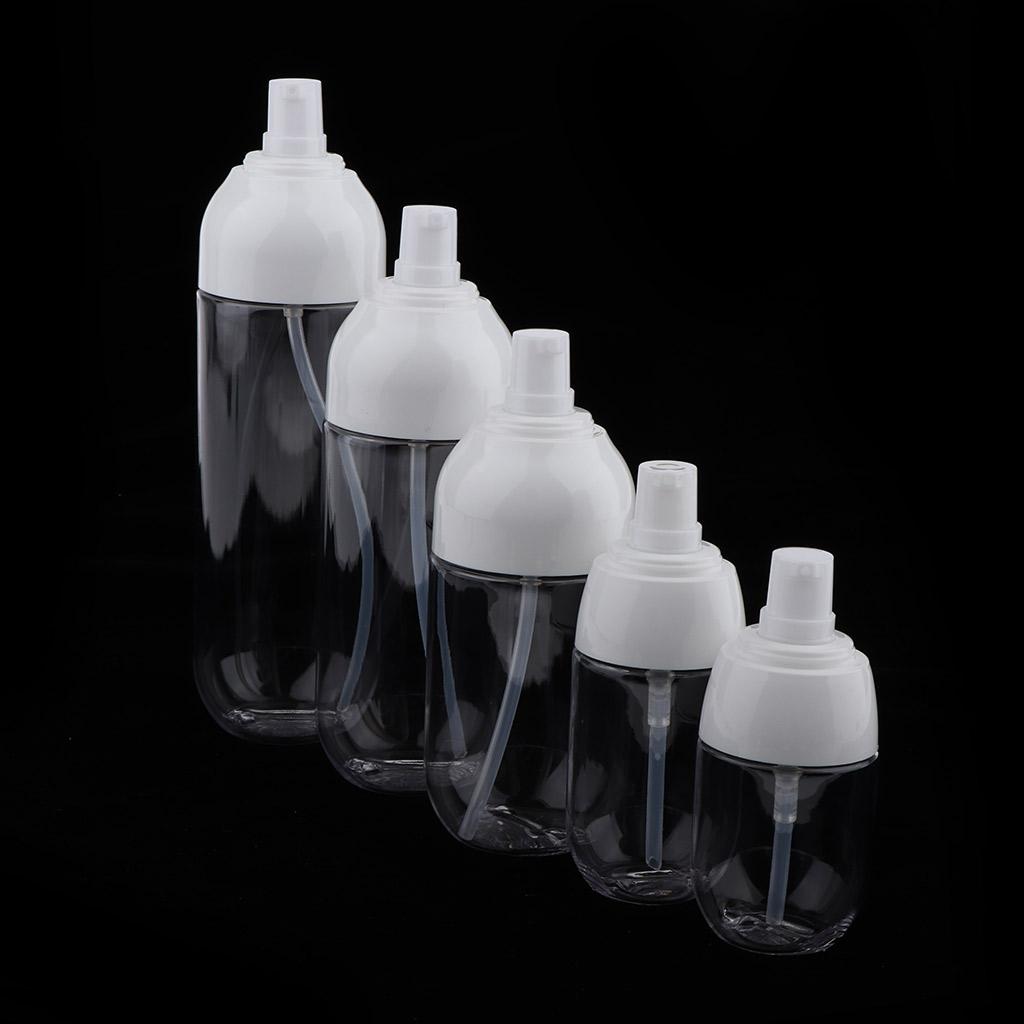 2Pcs Refillable Empty Cream Shampoo Lotion Pump Bottles with Cap 30ml