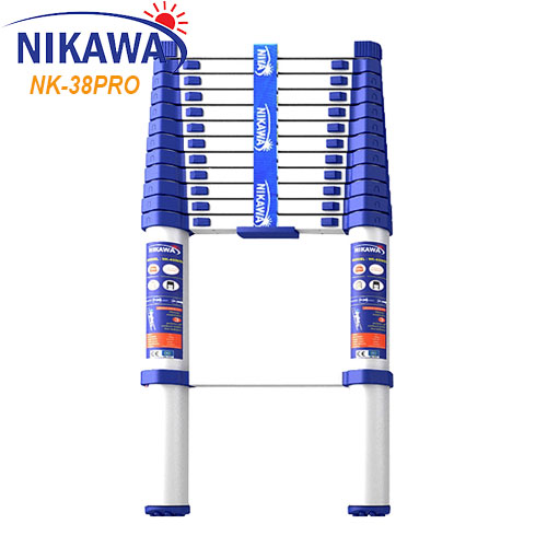 Thang Nhôm Rút/Xếp Đơn Nikawa NK-38PRO chiều cao 3,8m