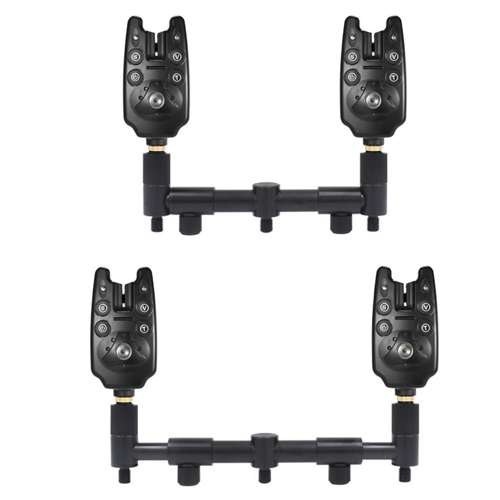 Fishing Rod Holder Buzz Bars Bite Alarm Black Aluminum Alloy Equipment Accessories