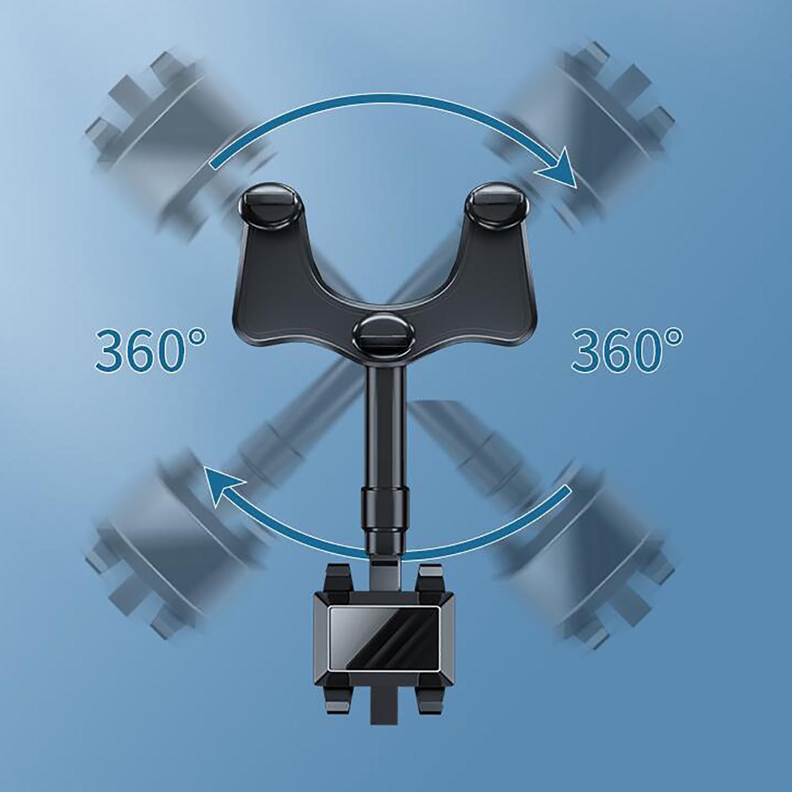 Phone Mount Holder GPS Navigation Bracket 360 Rotation Phone Stand Sun Visor