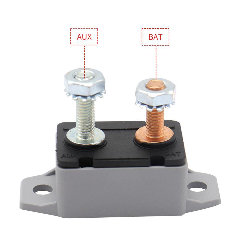 2Pcs 20A Boat Circuit Breaker Fuse Automatic Auto-Reset 12V/24V