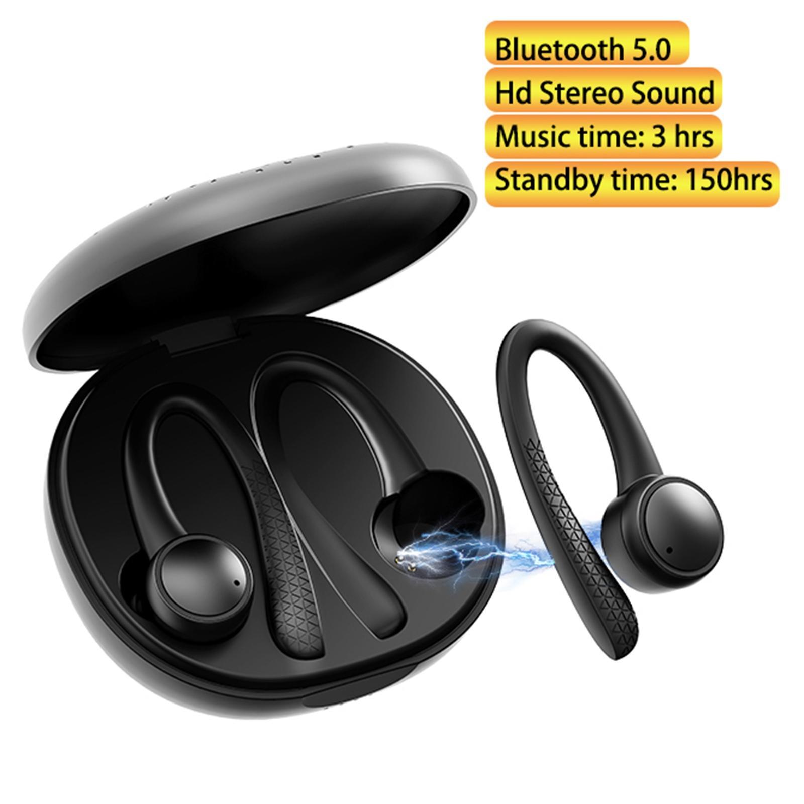 Ture Wireless Bluetooth 5.0  Earbuds Ear Hook Headset with Mic Handsfree -