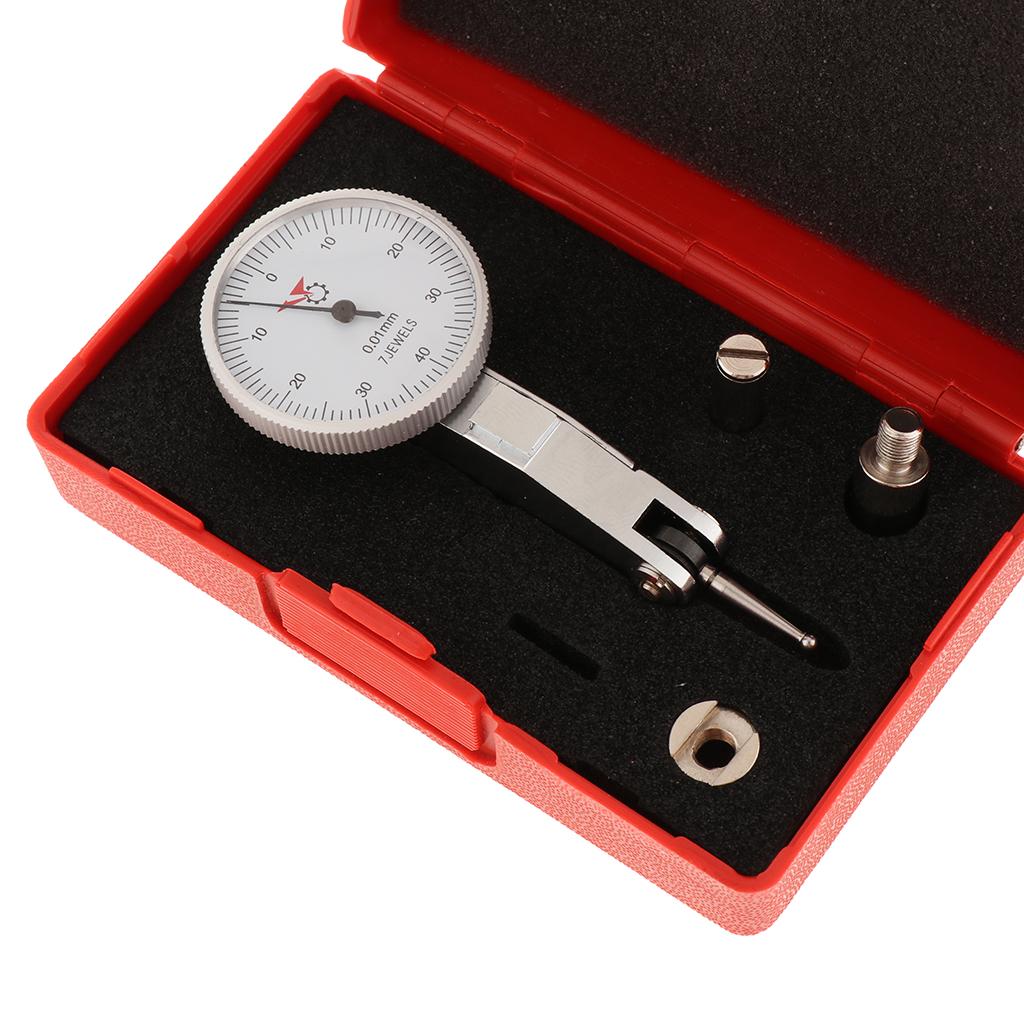 Mạnh LEVER Mặt Số Kiểm Tra Chỉ Số Đo Gage, Máy Chống Sốc 0-0.8 Mm 0.01 Mm