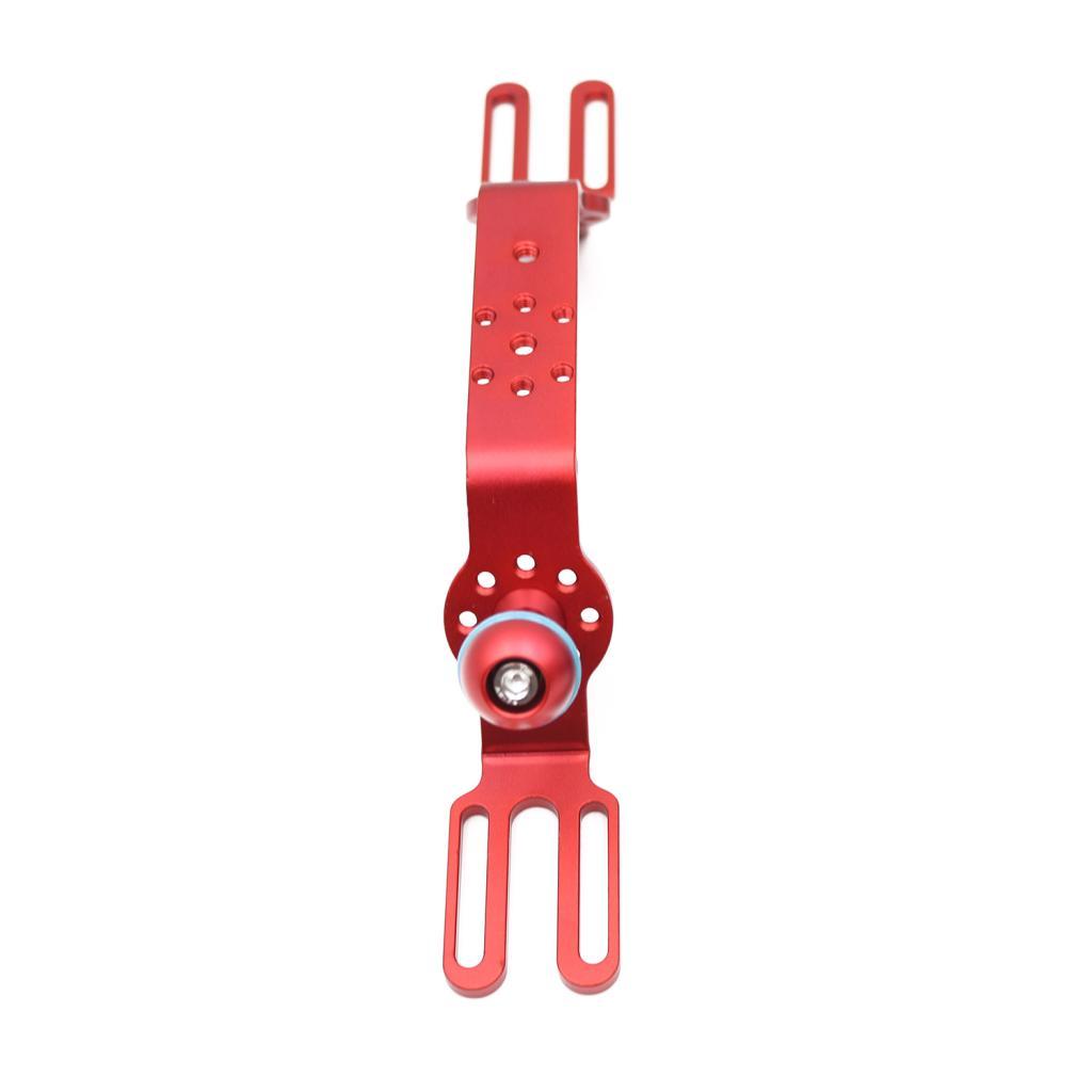 Aluminum Alloy CNC DSLR Camera Handle Grip Stabilizer Hand Grip Mount with Ball Head - Red