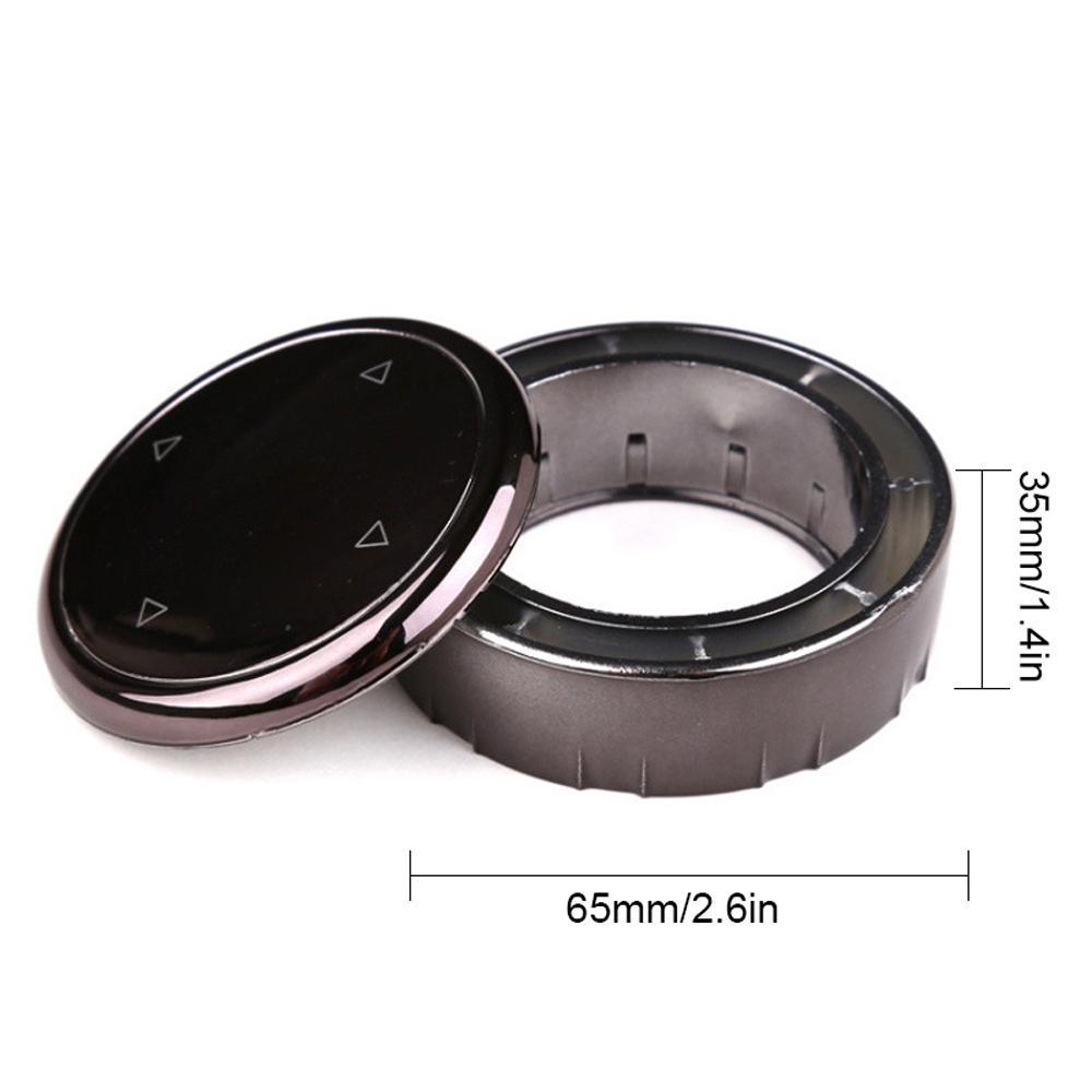 Multi-Media Knob Trim Cover Central Control Switch Button Decorative Cap Replacement for F10 F30 3-Series 5-Series X3 X5