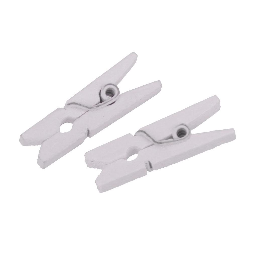 100 Cái Rất Nhiều 25 Mm Mini Kẹp Gỗ Gỗ Chốt Cho Ảnh Kẹp Clothespin Thủ Công