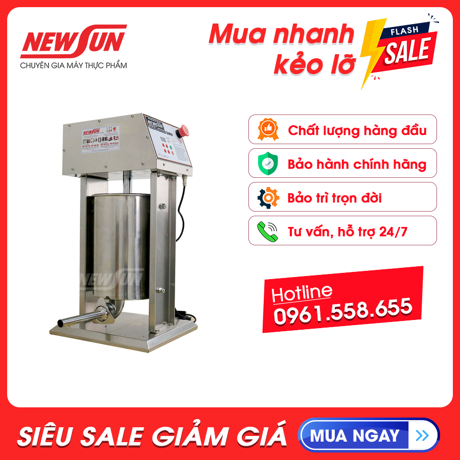 Máy Nhồi  Lạp Xưởng Tự Động 10L