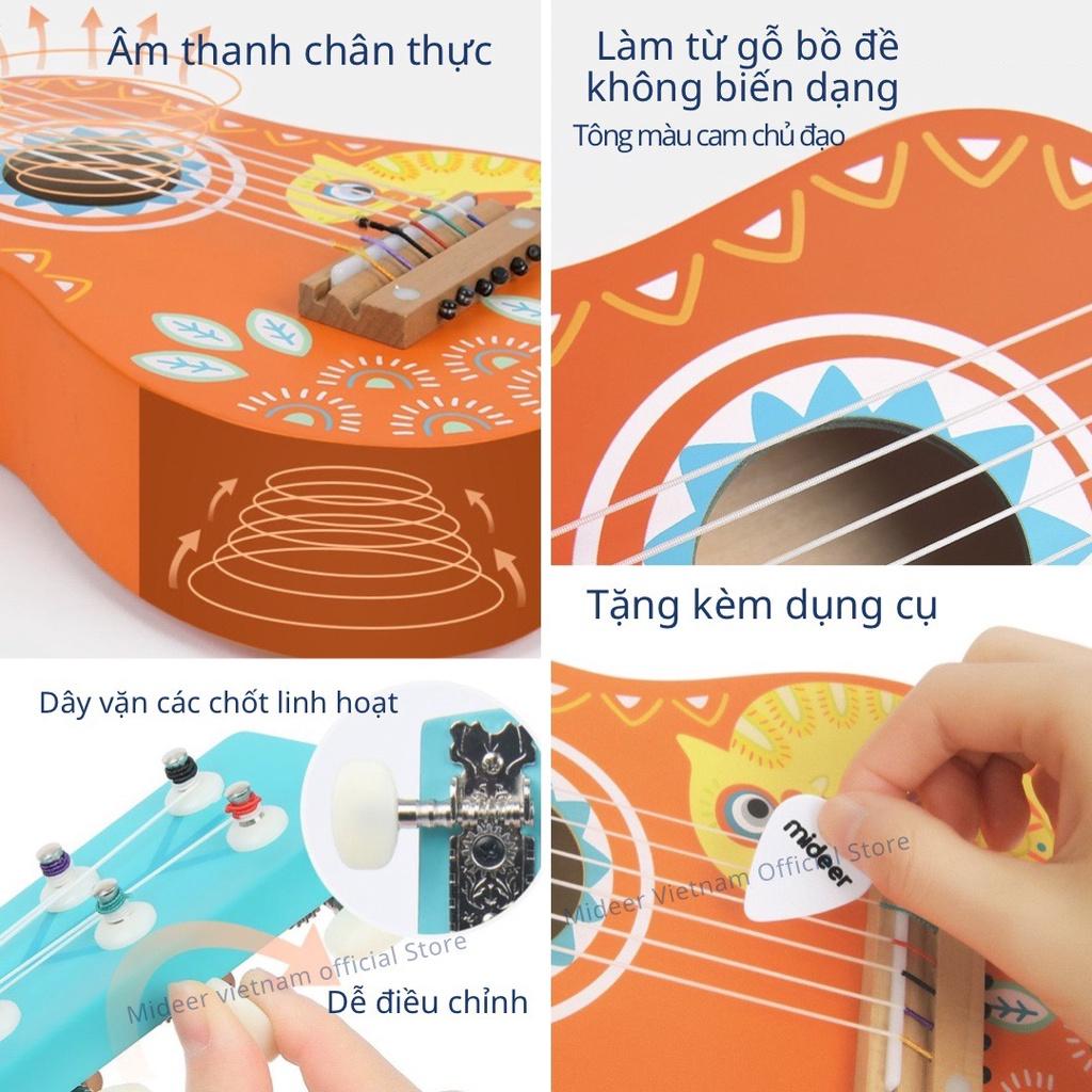 Đàn Guitar mini Mideer Guitar, Ukulele, Ghita nhỏ cho trẻ em, đồ chơi âm nhạc cho bé 2 3 4 5+ Tuổi