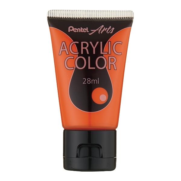 Tuýp Màu Vẽ Acrylic Pentel 28ml WA2-T03 - Orange