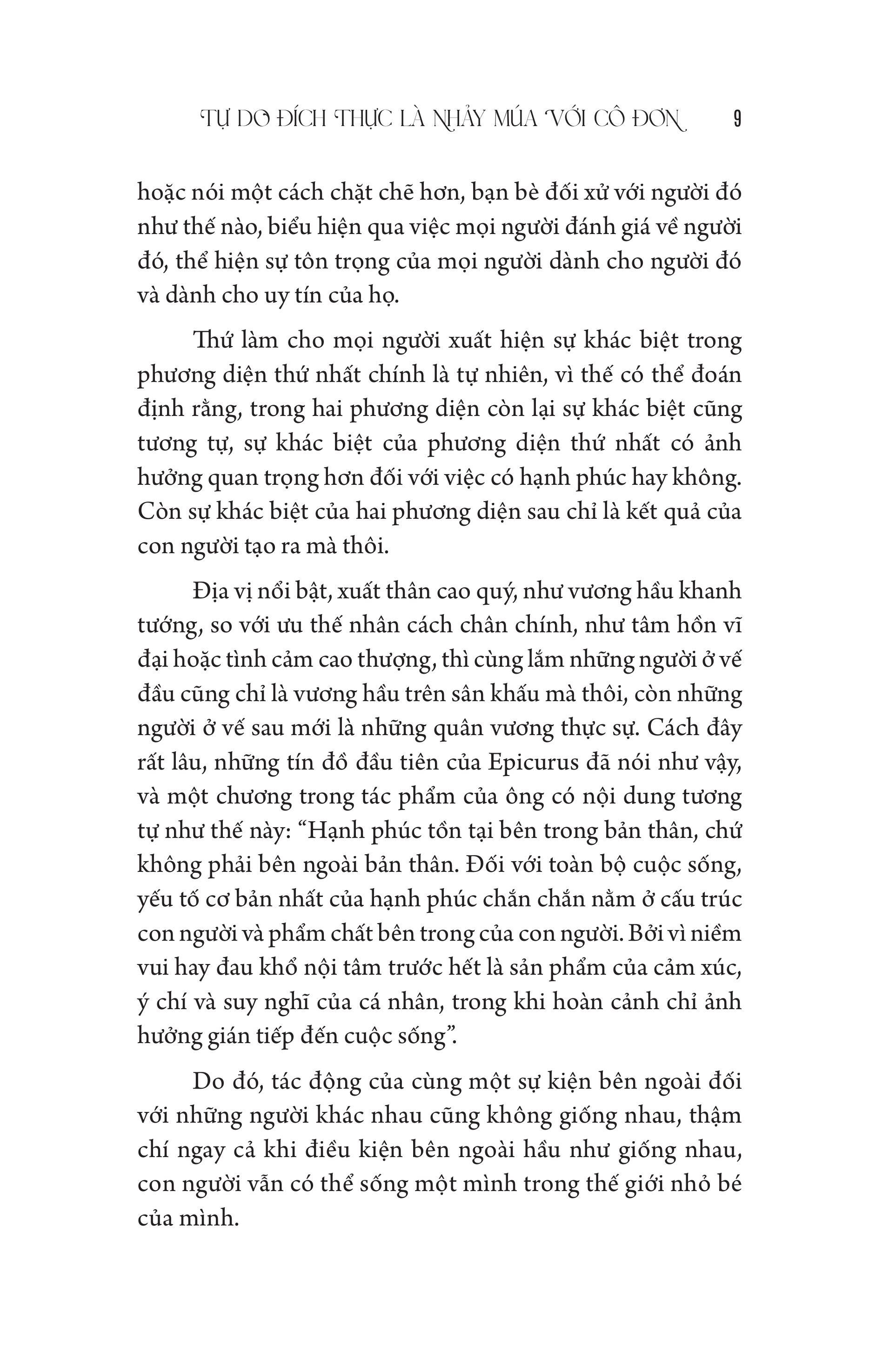 Sách - Tự Do Đích Thực Là Nhảy Múa Với Cô Đơn