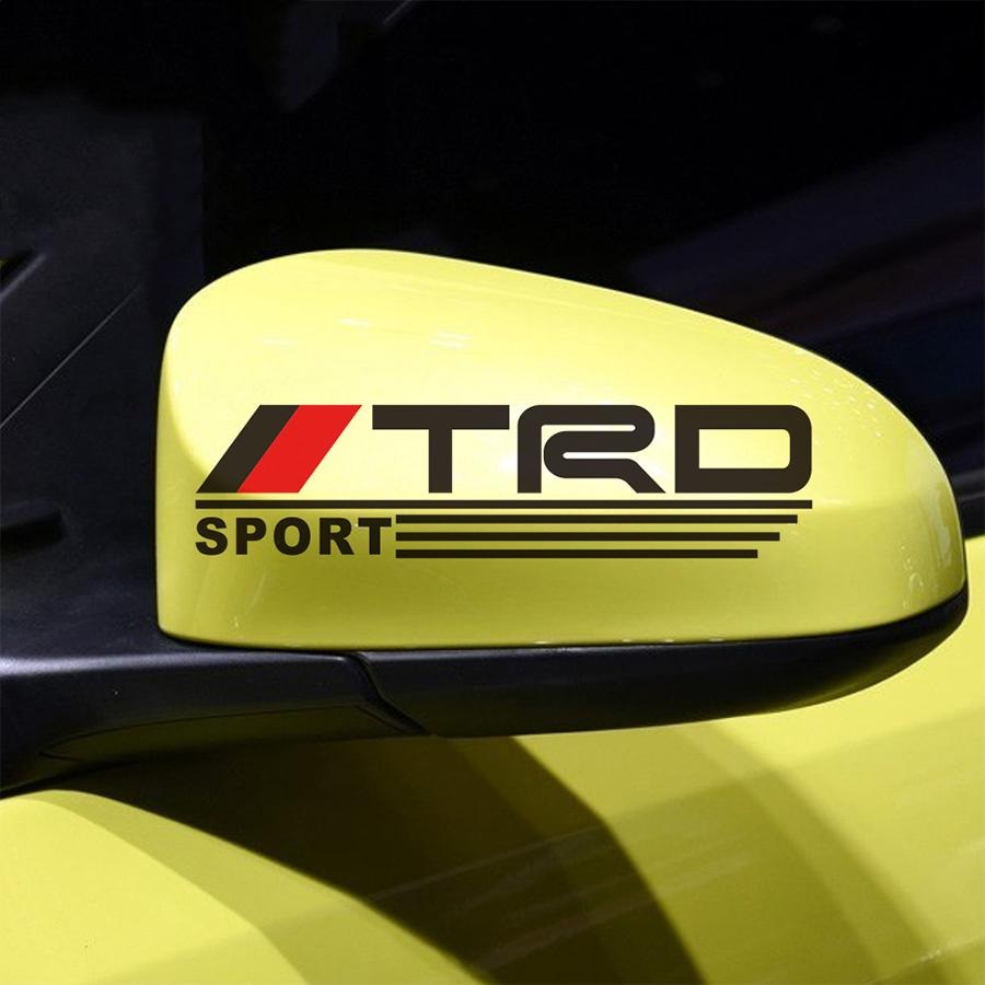 Bộ 2 Tem Dán Gương Chiếu Hậu Ô Tô TRD AZONE