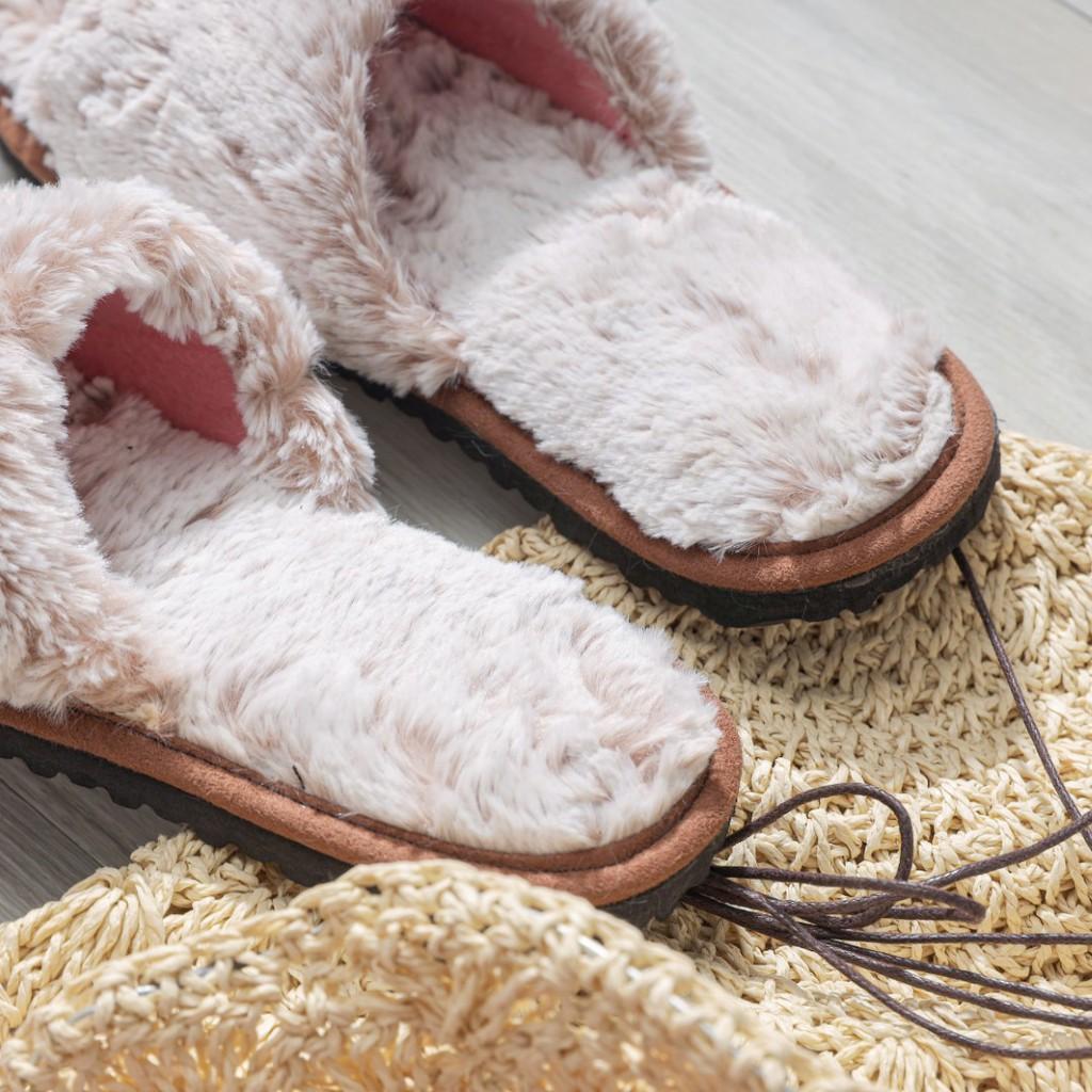 Dép đi trong nhà Quai Ngang Lông Thú Xù Mềm Mại ( Easy Life Slippers )