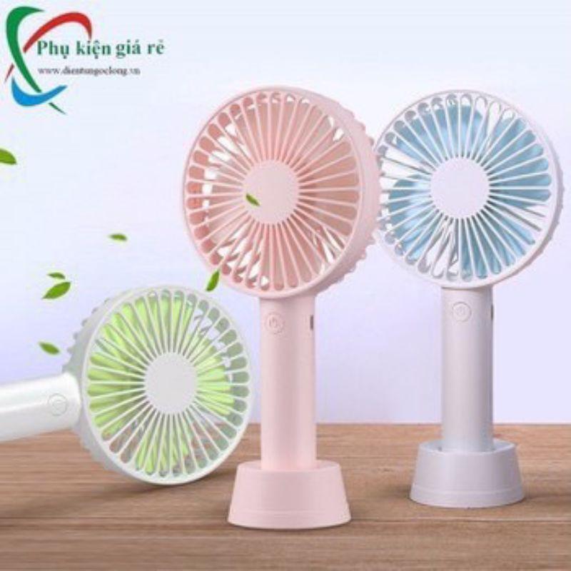 Quạt Mini Fan Có Pin Sạc Cầm Tay Tuỳ Chỉnh 3 Cấp Độ Siêu Mát Hàn Quốc (Nhiều Màu)