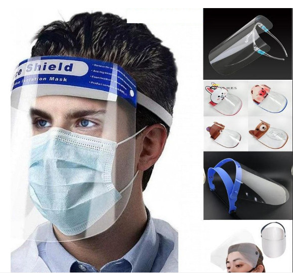 Mặt nạ chống dịch Face Shield , chống giọt bắn , kính bảo hộ chống dịch cho nam và nữ