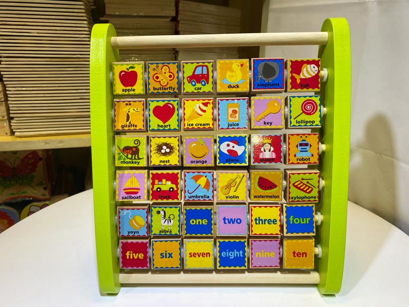 Khung chữ cái tiếng anh và số bằng gỗ, đồ chơi trẻ em thông minh cho bé chơi tại nhà phát triển tư duy
