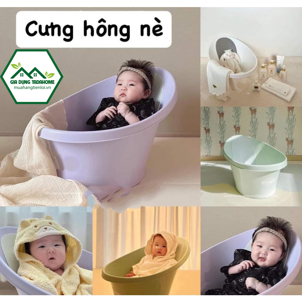 THAU TẮM EM BÉ OVAL CAO CẤP VIỆT NHẬT HOKORI 2256 (MÀU NGẪU NHIÊN) - TADAHOME