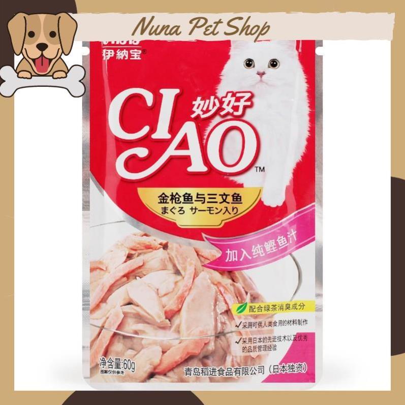 Pate Ciao dành cho mèo thơm ngon, bổ dưỡng (Gói 60g)