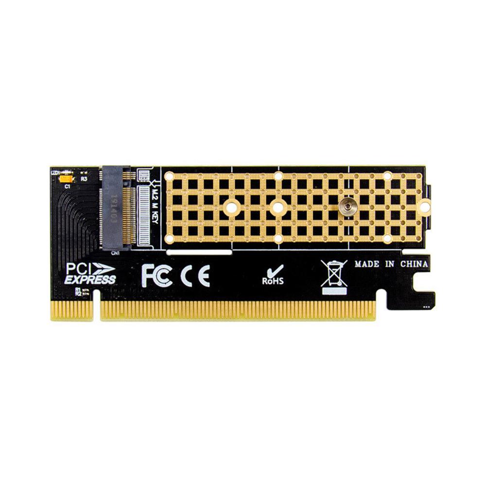 X16 M.2 NVMe SSD TO PCIE 3.0 X16 Adapter M Key interface Card Support PCI Express 3.0 x4 2230-2280 Size m.2 FULL SPEED