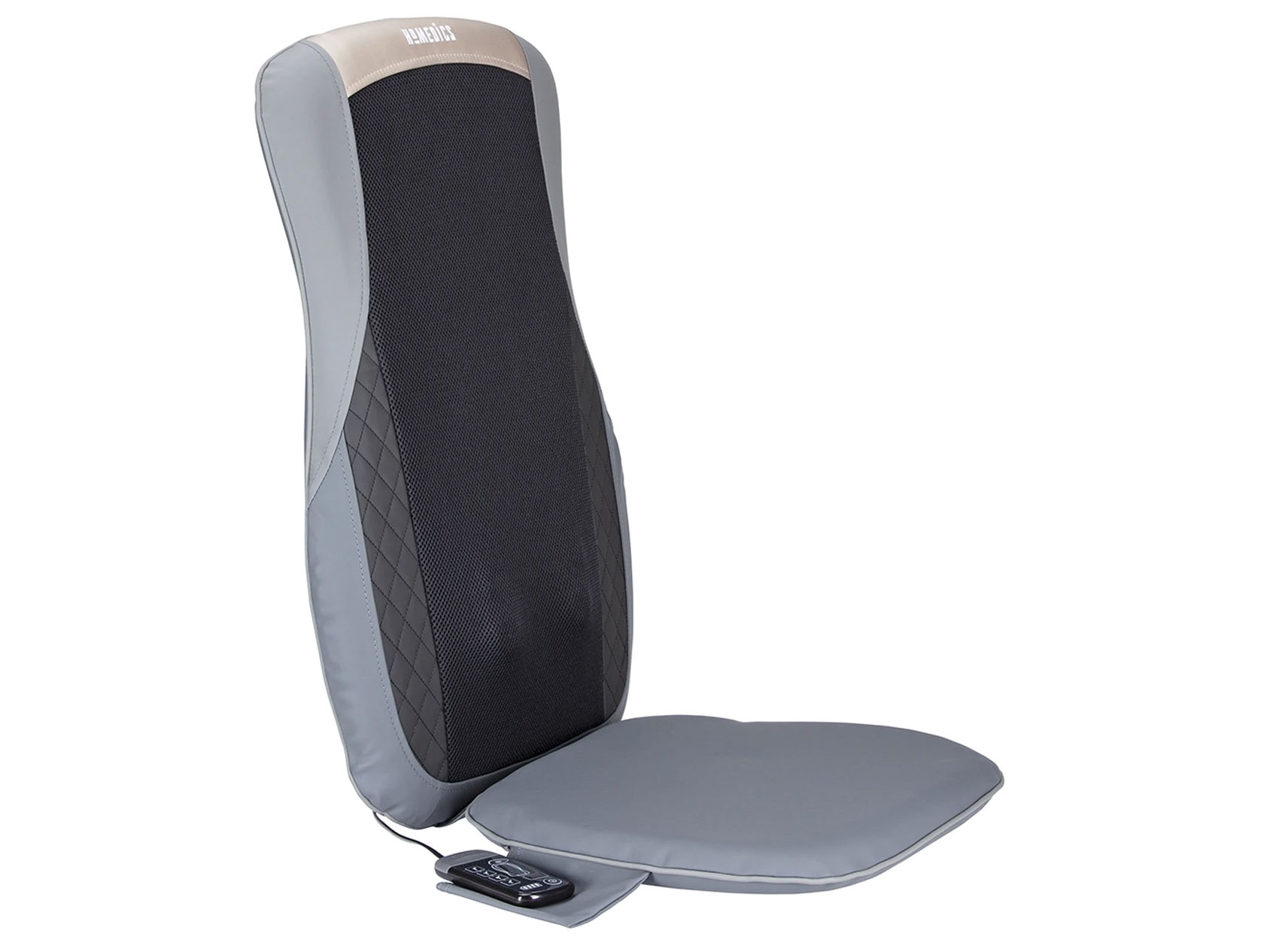 Đệm ghế massage Shiatsu công nghệ 3D, Chức năng nhiệt Homedics MCS-624HJ (Công nghệ pin sạc 2021)