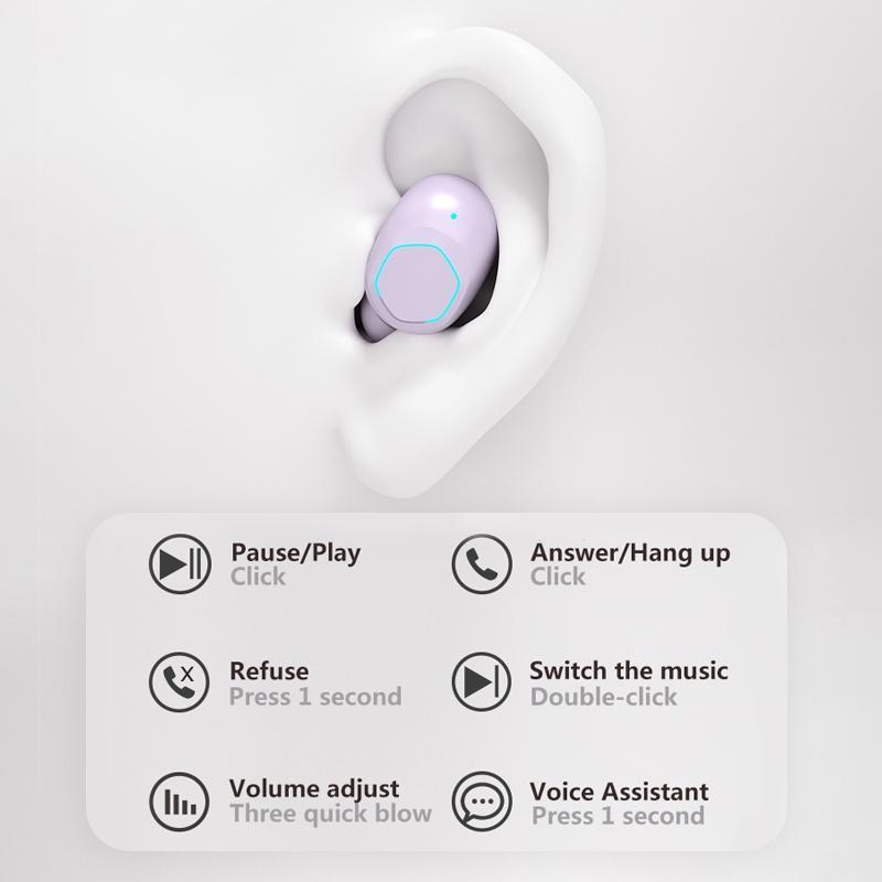 2022 Tai nghe không dây M13 TWS mới, chống nước, với màn hình LED nguồn,Bluetooth 5.0,với micrô