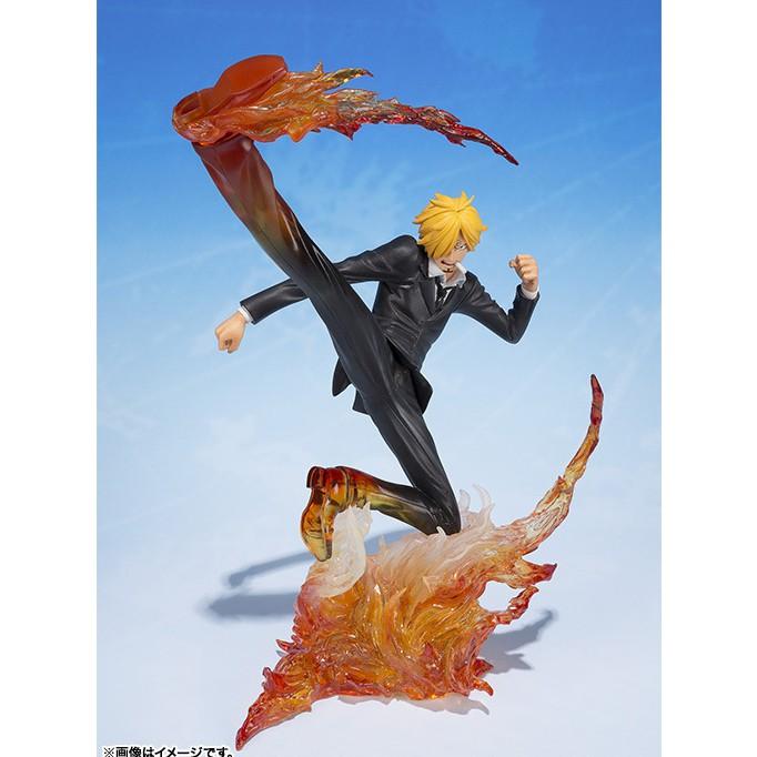 Mô hình One Piece - Sanji đá lửa chi tiết sắc nét màu đậm lửa tươi