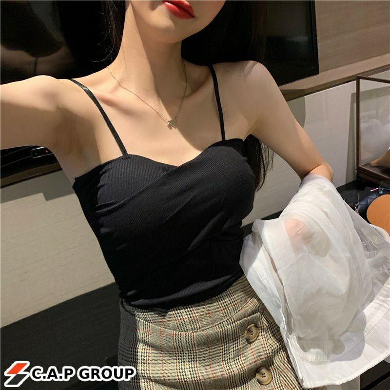 Áo hai dây gân tăm, áo bra xoắn gân tăm mẫu mới